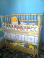 Кроватка детская с матрасом